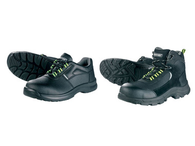 Leather men's safety shoes