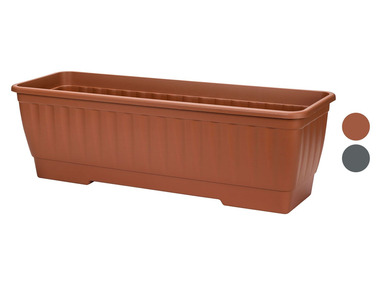 Flower box with an irrigation system