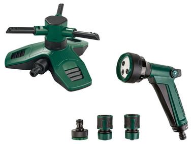 Garden syringe / rotary sprinkler