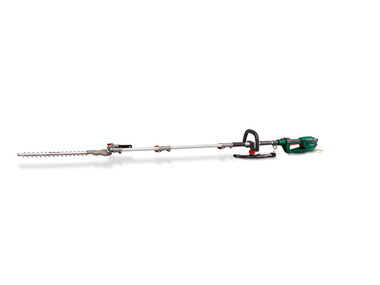 Electric long steel hedge trimmer