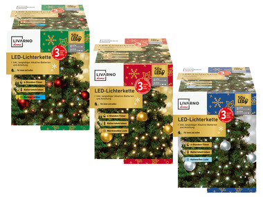 Outside light chain with battery