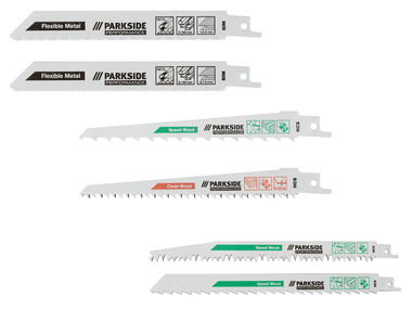 A set of 2 saber saw blades