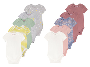 Lupilu Lot of 5 Baby Short Sleeve Bodies