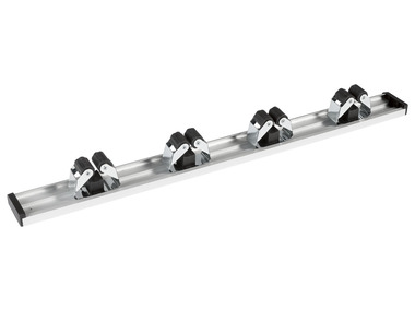 Aluminum rail for hanging gardening tools