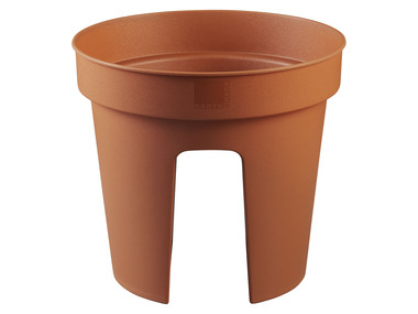 Flower pot for balcony railings