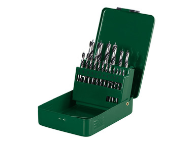 Steel/wood/masonry drill set