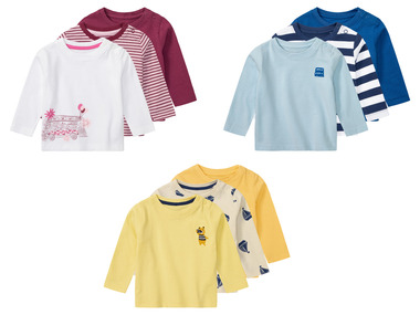Lupilu Lot of 3 T-shirts with long baby sleeves