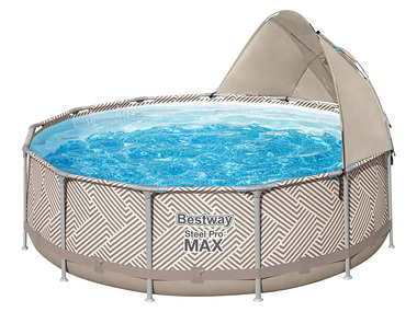Power Steel Pool with filter pump and roofing Ø 396 x 107 cm
