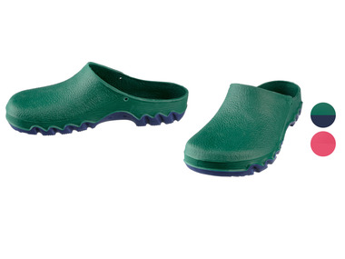 Women's garden clogs with profile outsole