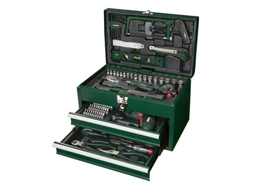 Metal tool box and PWBM A1 screwdriver set