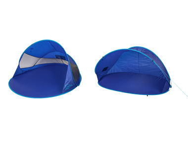 Pop-up beach mussel with fiberglass frames