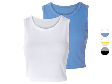 Esmara Lot of 2 crop tops woman