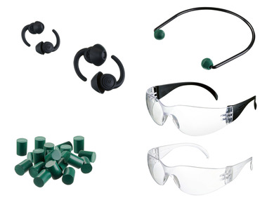 Earplugs and work glasses