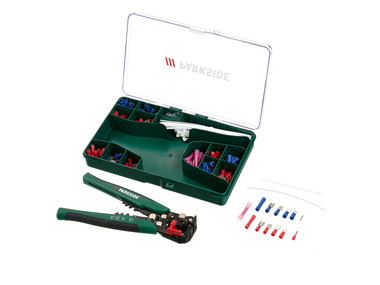 A set of automatic wire stripping and crimping pliers