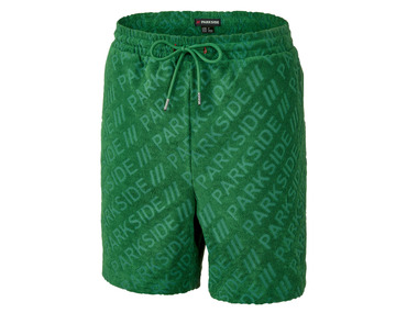 Men's terry shorts with 3D logo