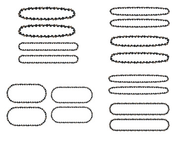 Replacement saw chain set