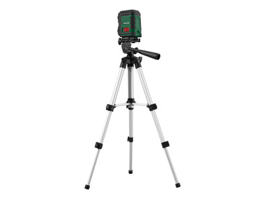 Cross line laser with tripod