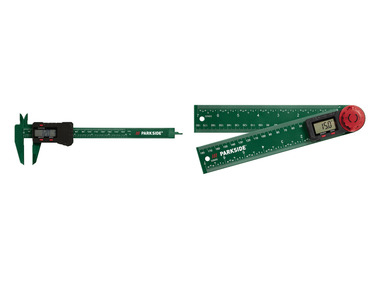 Digital caliper / protractor with measured value display