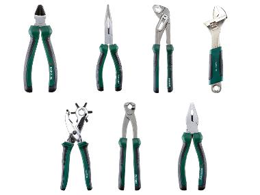 Pliers with 2-component handle