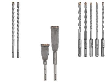 SDS Plus drill set / joint chisel in storage box