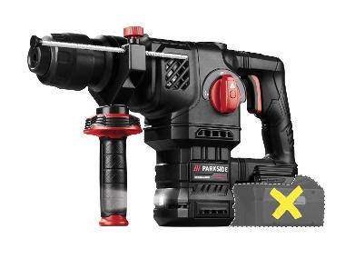 Hammer drill without battery and charger