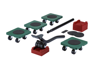 Set of 10 casters for furniture transport