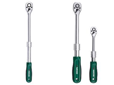 Telescopic ratchet or ratchet set