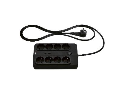 8-hand power strip with surge protection