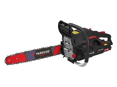 Petrol chainsaw with electric start