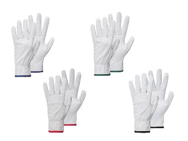 Leather garden gloves