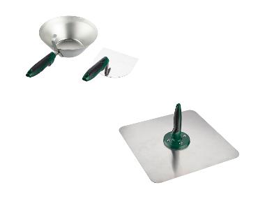 Plaster spoon and trowel or mortar plate