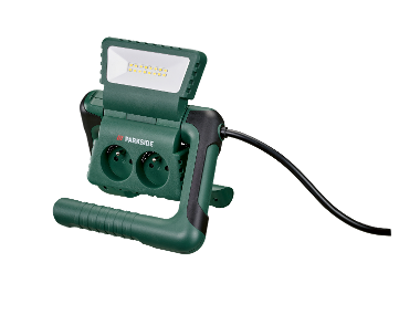 Work lamp with sockets
