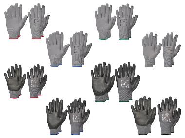 Set of 2 pairs work gloves
