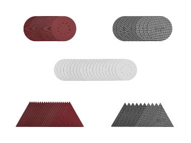 Abrasive leaves or grids