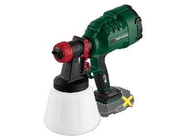 Battery paint gun without battery and charger