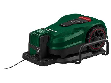 Robotic lawn mower with battery and charging station City
