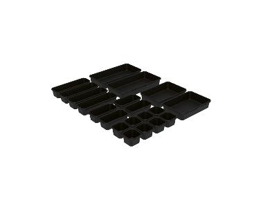 Set of 20 storage bins