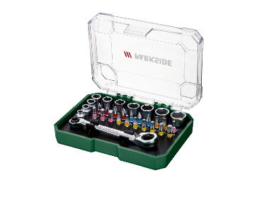 Set of through socket wrenches