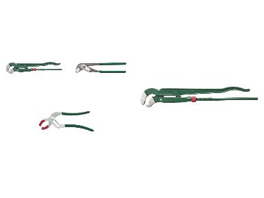 Plumbing pliers set or pipe wrench