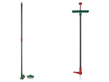 Weed brush set or weed rake