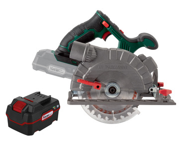 Cordless circular saw set with battery