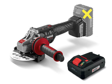 Cordless angle grinder set with Smart Battery