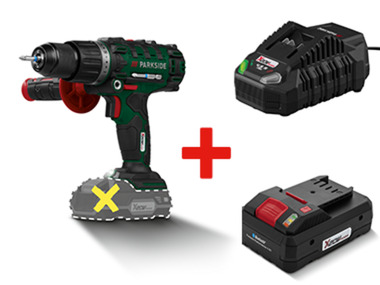 Impact drill-screwdriver + battery + charger