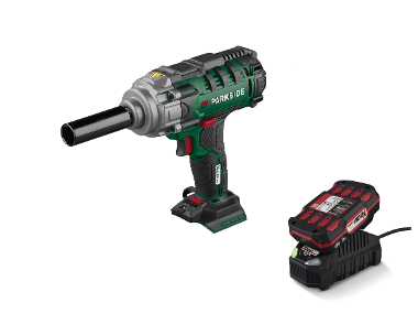 Impact wrench with battery and charger