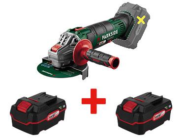 Wireless angle grinder + batteries