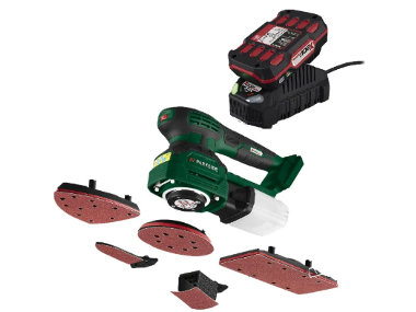 Multifunctional battery sanding machine with battery 2 AH and charger