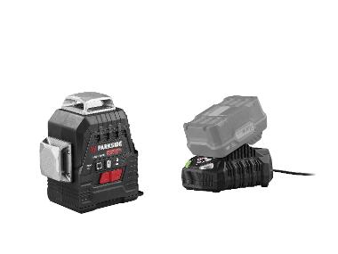 Cross line laser with battery 4 AH and charger