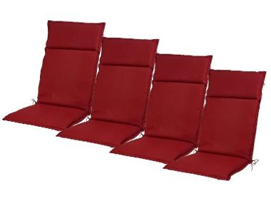Set with 4 garden chair cushions