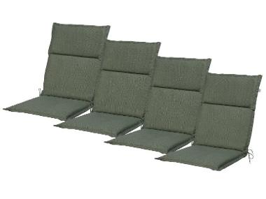 Set with 4 garden chair cushions