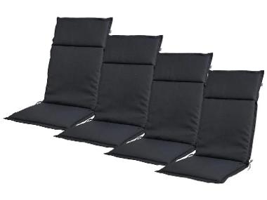 Set with 4 garden chair cushions